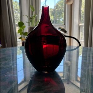 Ikea Salong Vase design by Johanna Jelinek, red